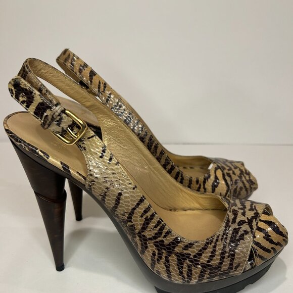 STUART WEITZMAN Wessex Limited Edition Snake Print Platform Shoe - Picture 4 of 6